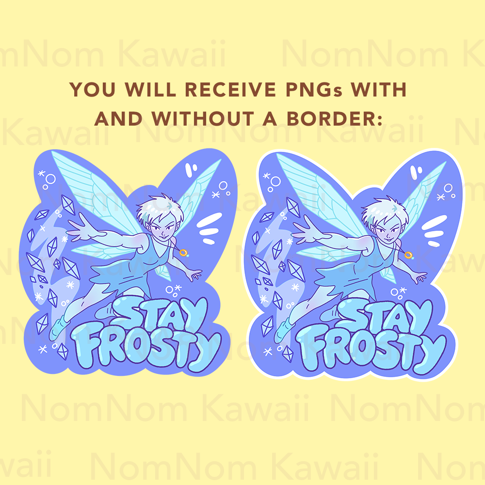 Elle McGib Stay Frosty Sticker PNG | Dungeon Crawler Carl Inspired Sticker - Image 2