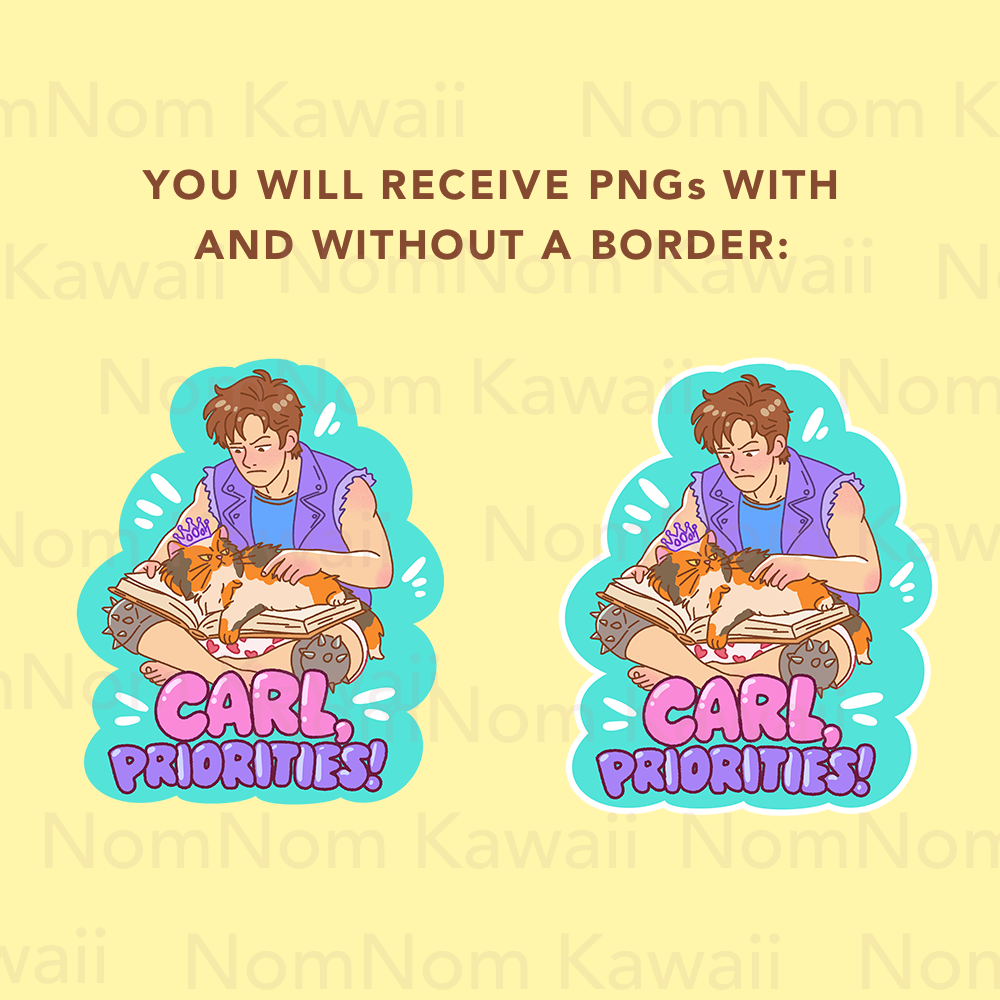Carl Priorities Sticker PNG | Dungeon Crawler Carl Inspired Sticker - Image 2
