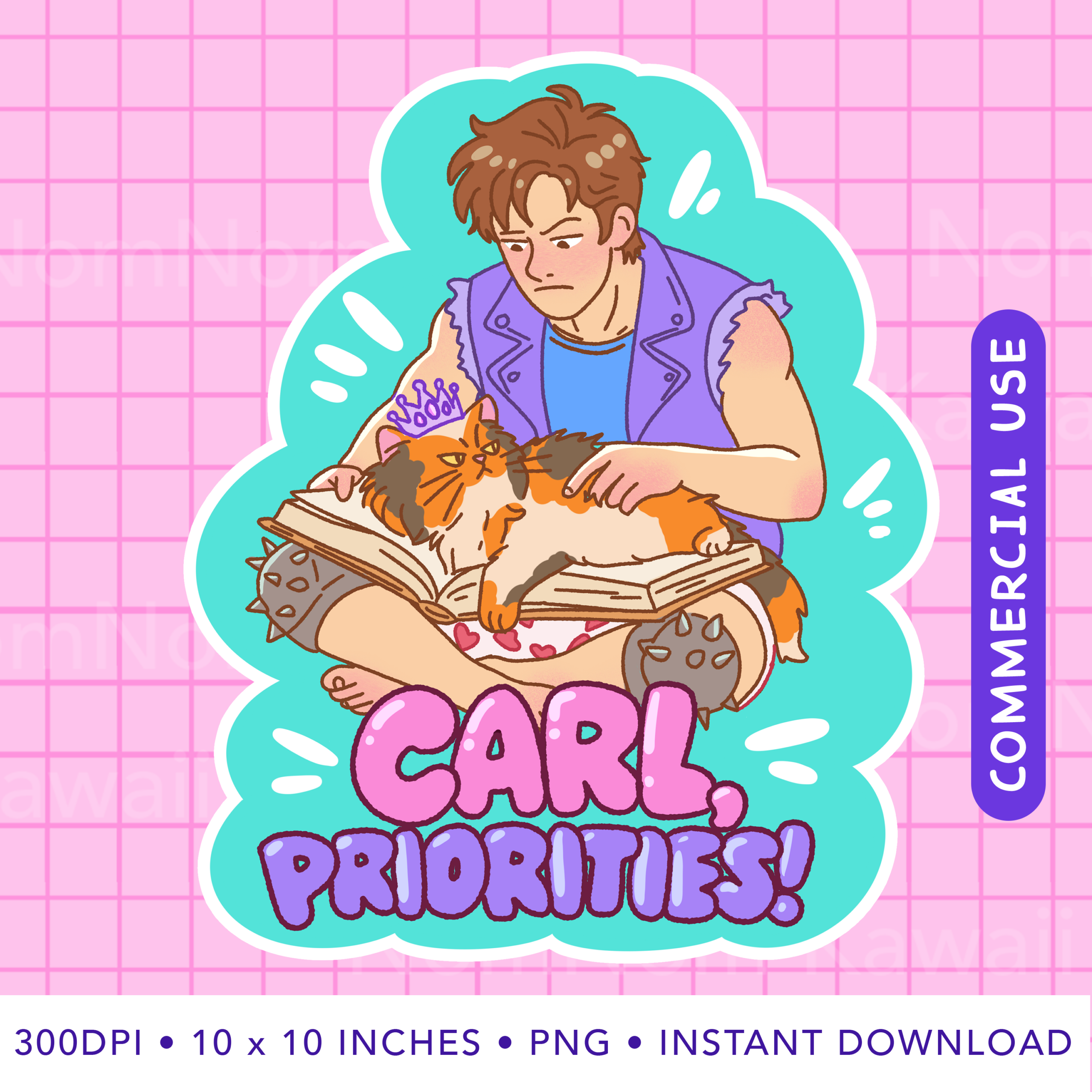 Carl Priorities Sticker PNG | Dungeon Crawler Carl Inspired Sticker